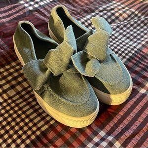 Guess Size 9 GGChippy Denim Platform Sneaker
